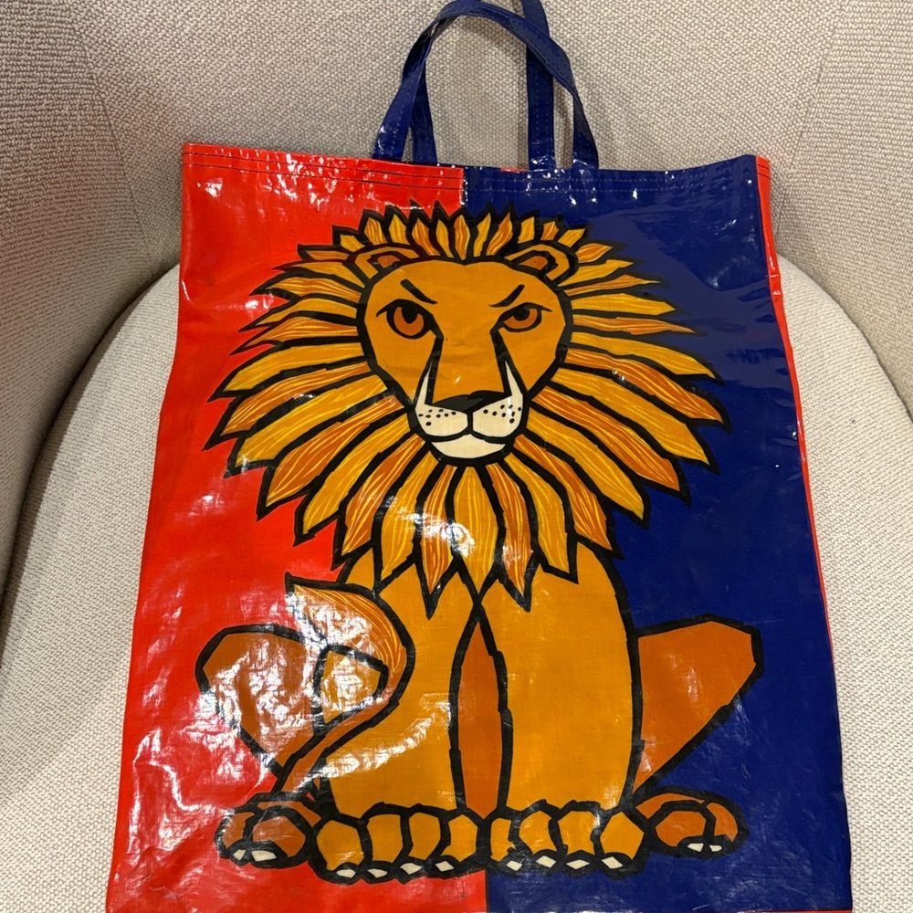 Colorful Lion Print Tote Bag